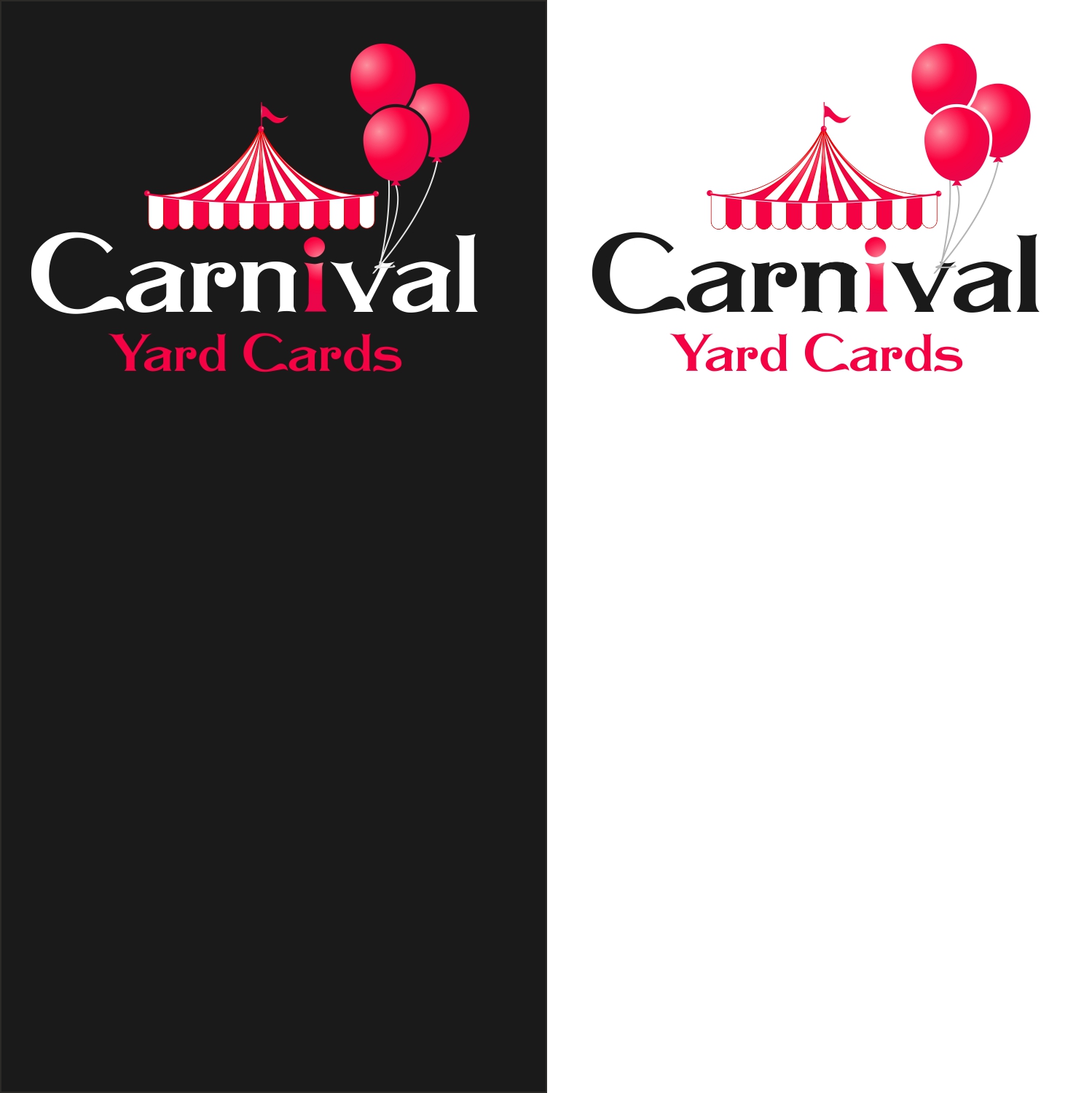 Logo Design by A10 for Carnival Yard Cards & Celebration Rentals | Design #25913446