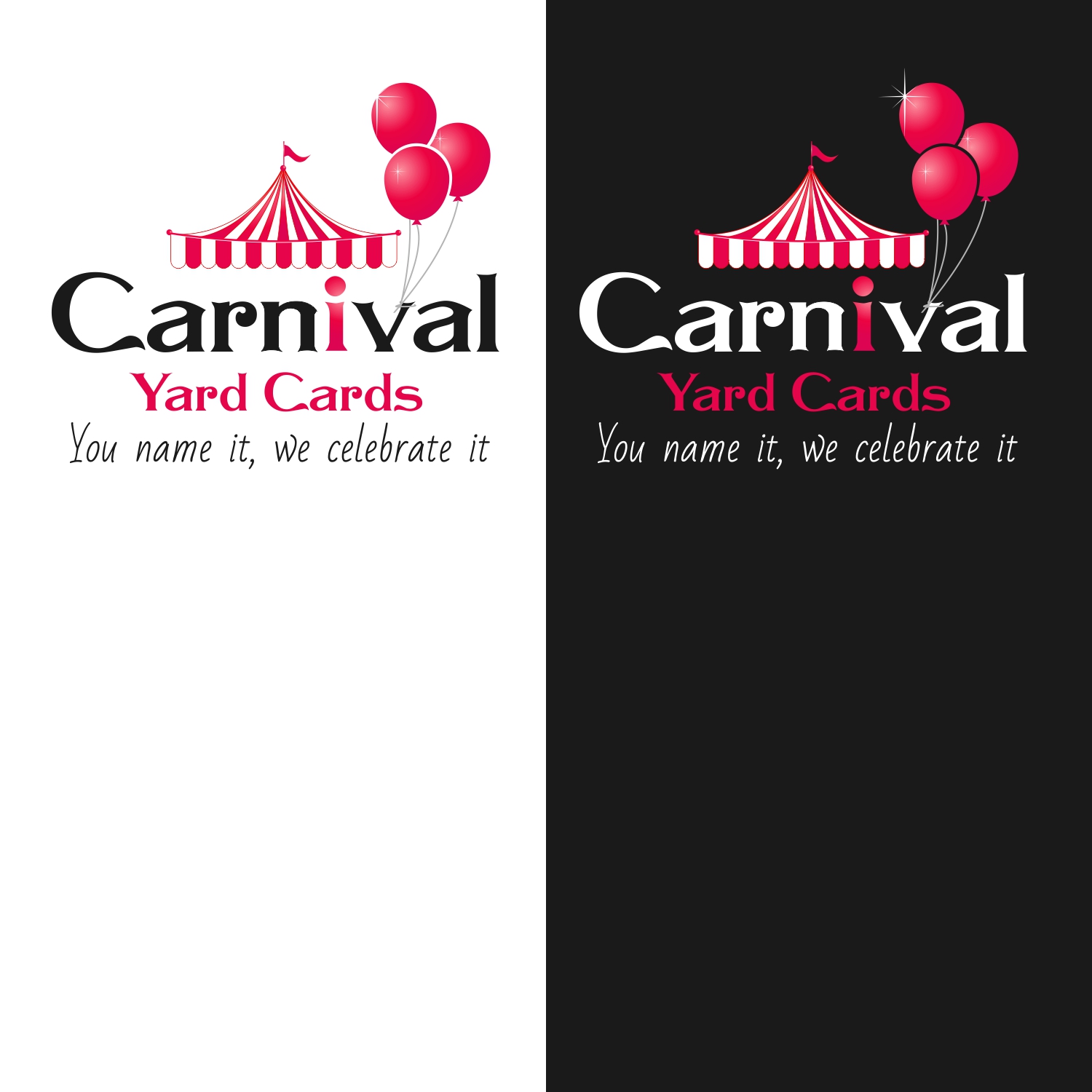Logo Design by A10 for Carnival Yard Cards & Celebration Rentals | Design #25913544