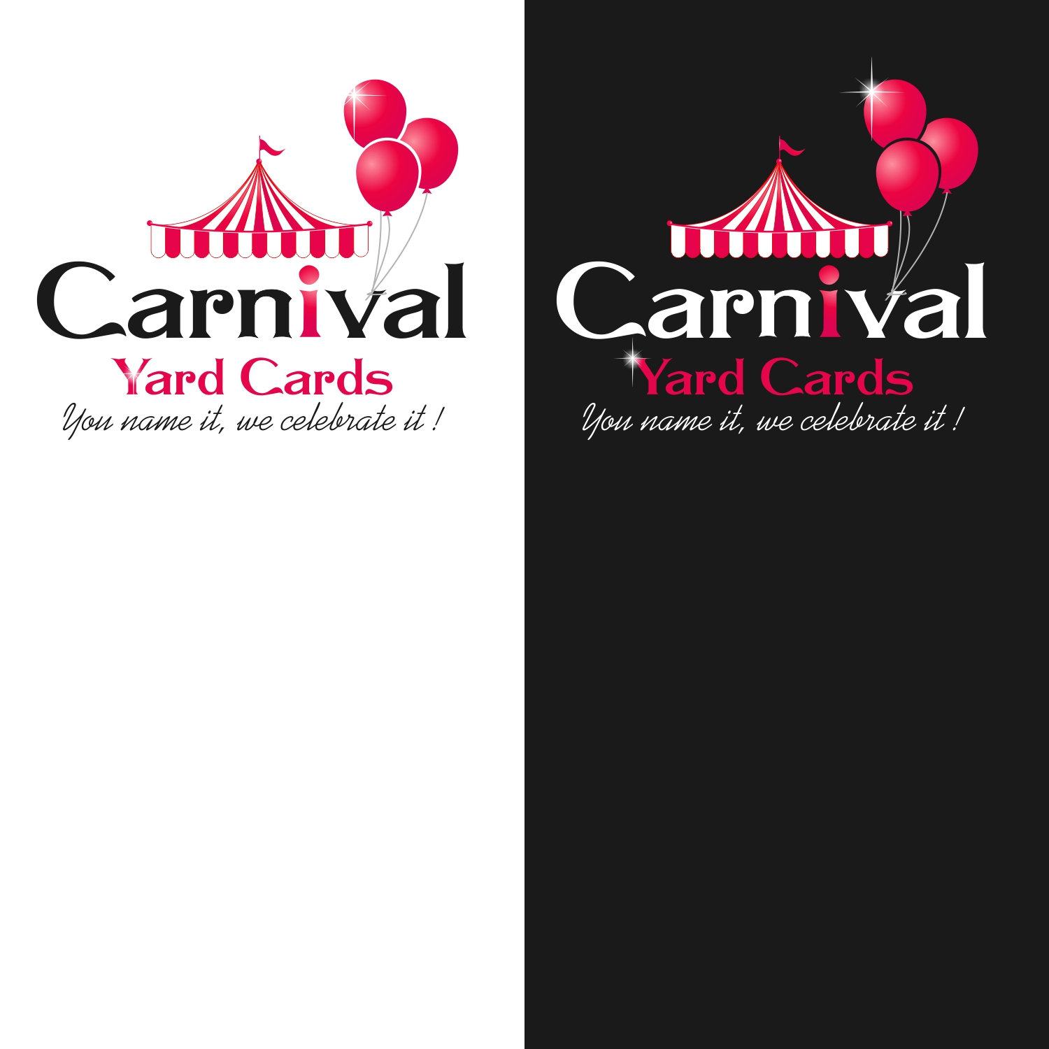 Logo Design by A10 for Carnival Yard Cards & Celebration Rentals | Design #25913637