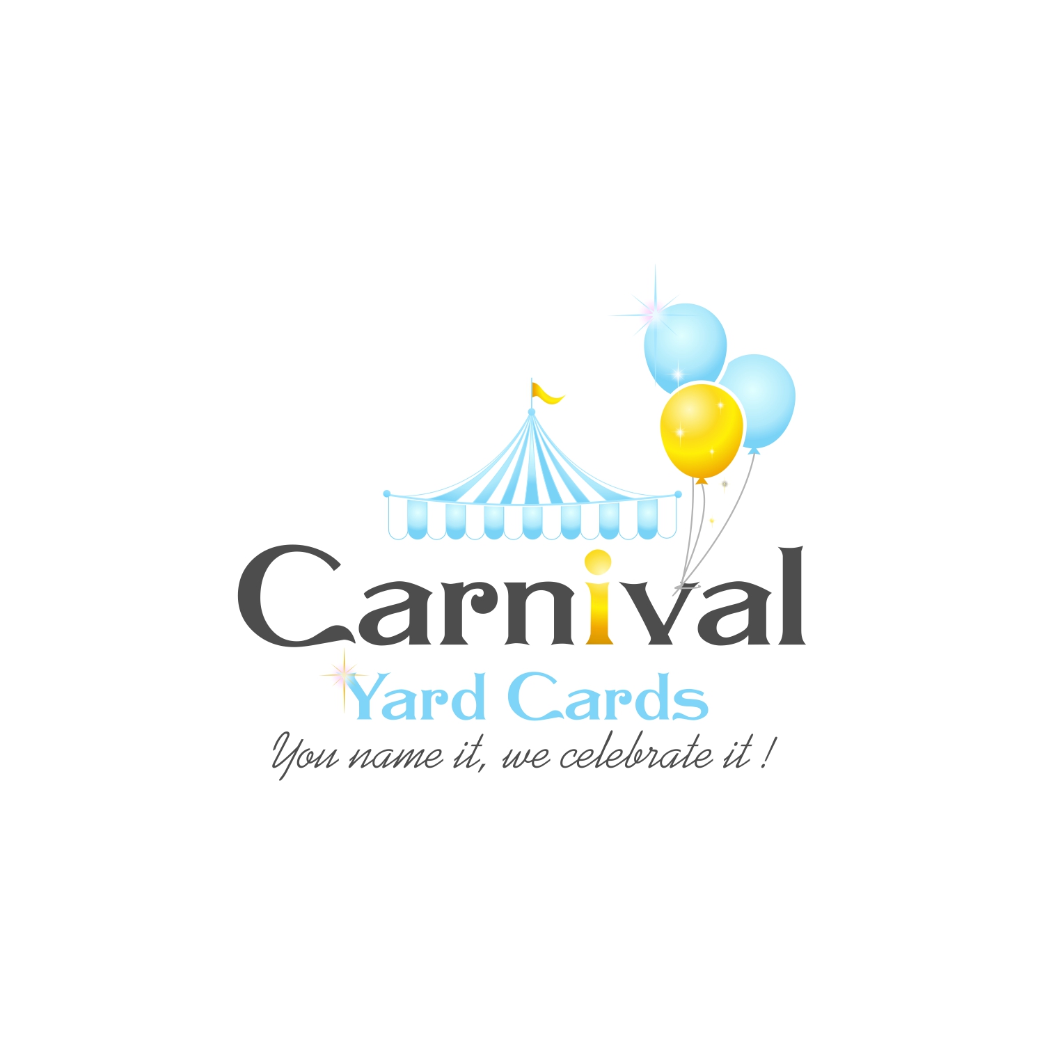 Logo Design by A10 for Carnival Yard Cards & Celebration Rentals | Design #25919774