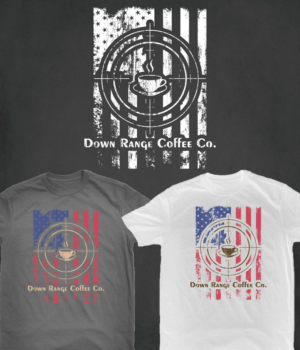 T-Shirt-Design von SpaGGy für Down Range Coffee Company | Design: #25918726