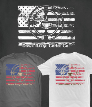 T-shirt Design by SpaGGy for Down Range Coffee Company | Design: #25918730