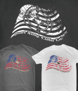 T-shirt Design by SpaGGy for Down Range Coffee Company | Design: #25918732