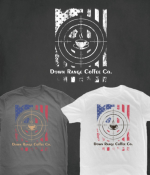 T-shirt Design by SpaGGy for Down Range Coffee Company | Design: #25927772