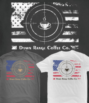 T-shirt Design by SpaGGy for Down Range Coffee Company | Design: #25927867