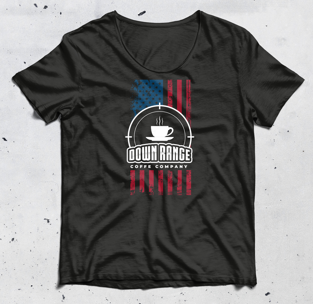 T-shirt Design by Alaya for Down Range Coffee Company | Design #25922949