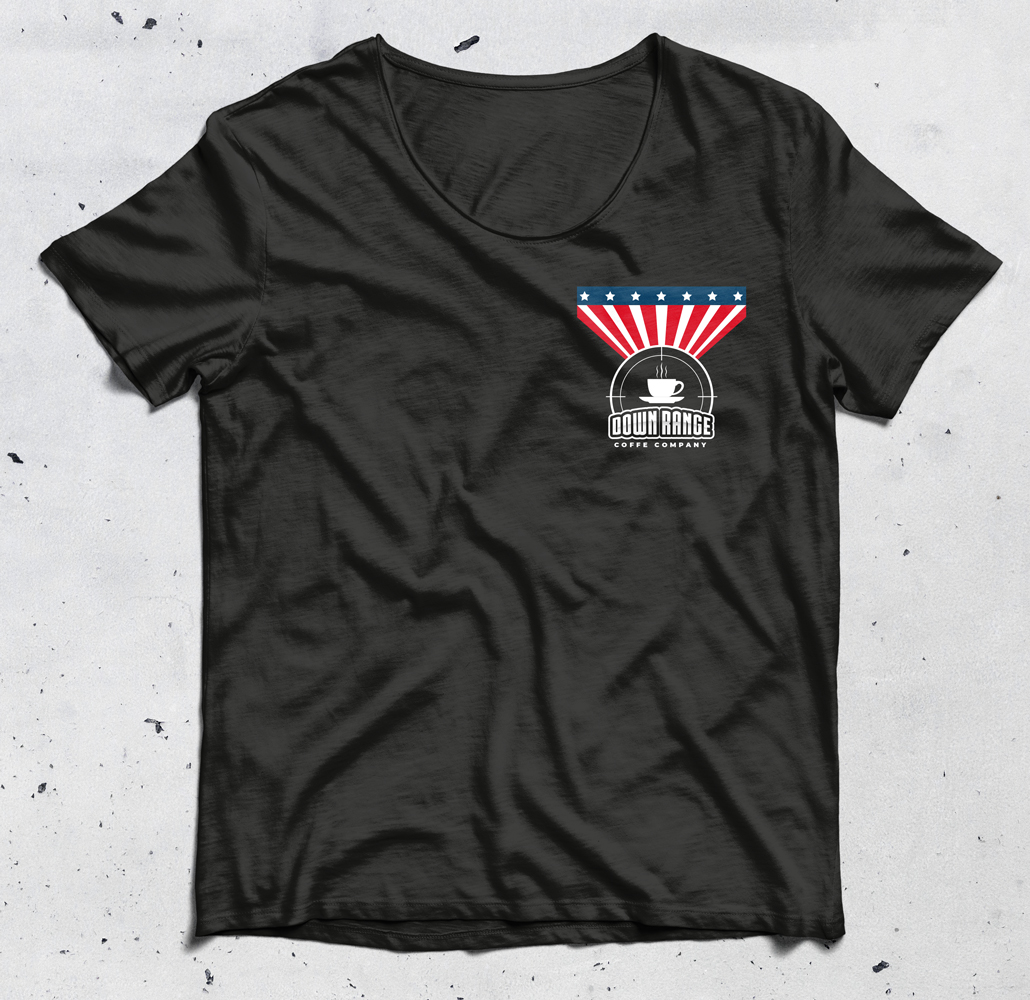 T-shirt Design by Alaya for Down Range Coffee Company | Design #25923021