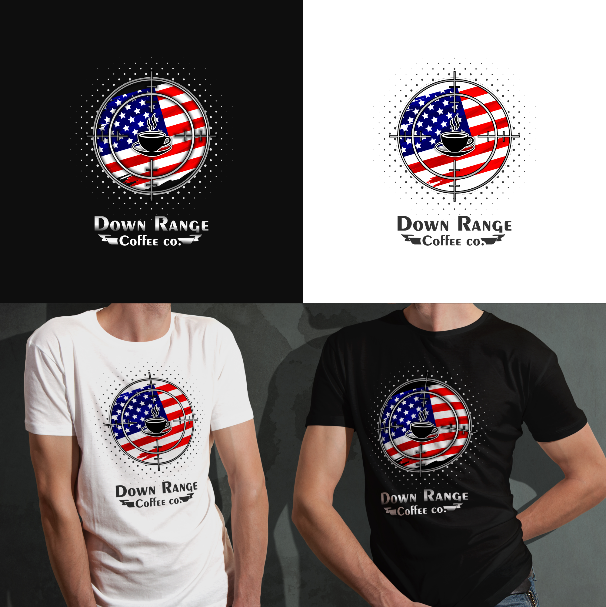 T-shirt Design by jalusani for Down Range Coffee Company | Design #25919811
