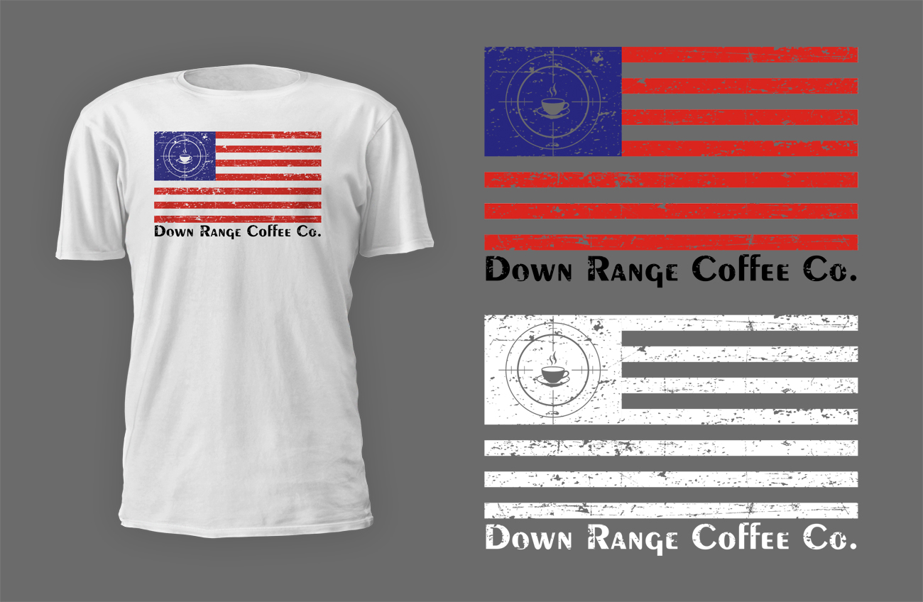 T-shirt Design by D'Mono for Down Range Coffee Company | Design #25946680