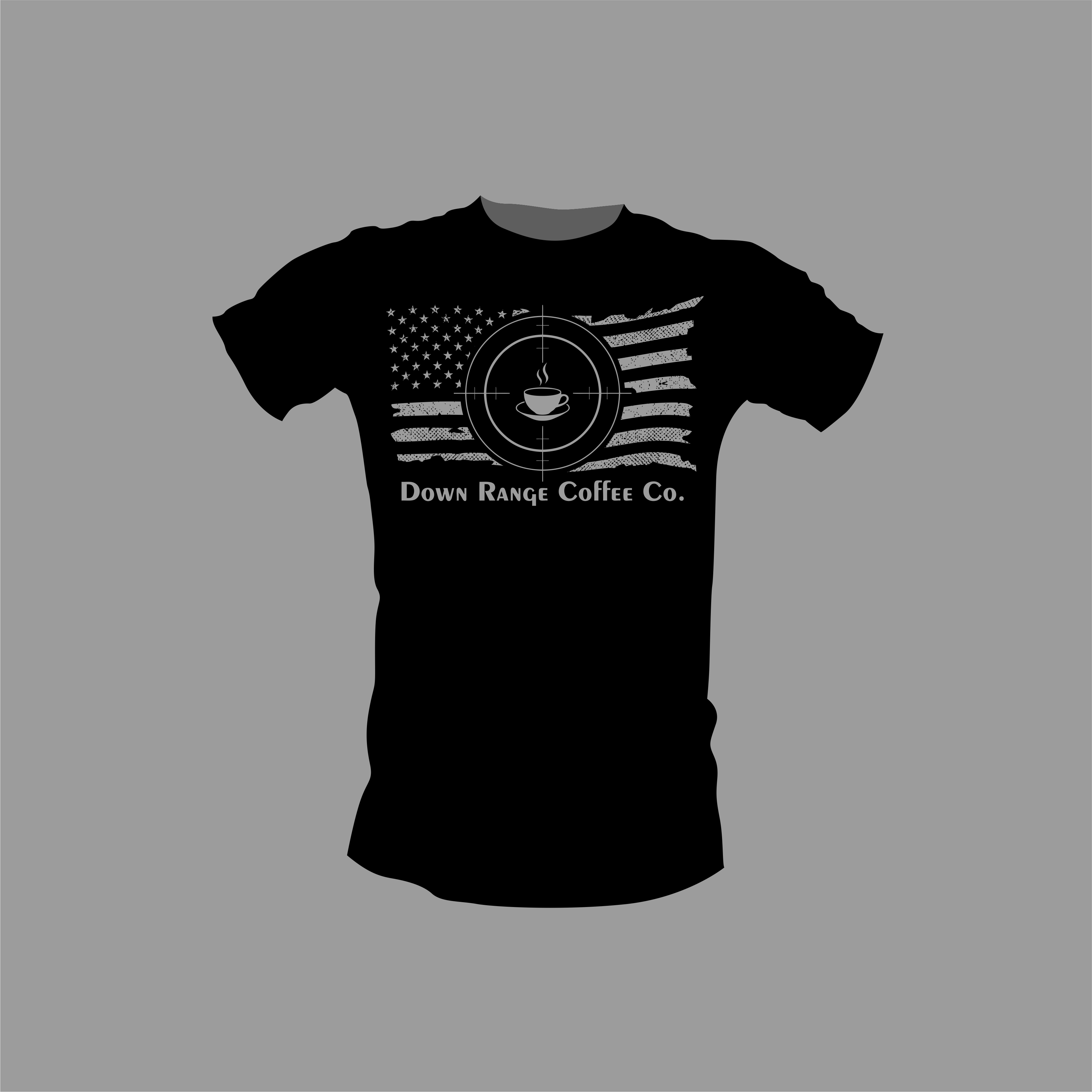 T-shirt Design by Nadz10 for Down Range Coffee Company | Design #25910629