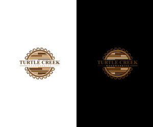turtle creek woodworking | Logo Design by uitaki