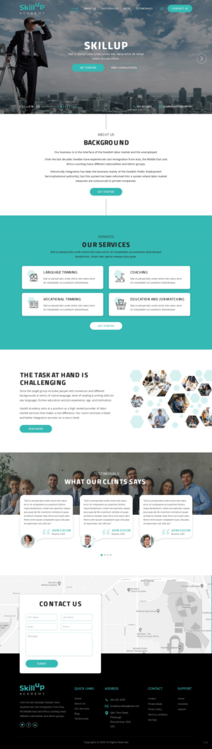 Web Design by pb for Wollin & Partners AB | Design: #25918587