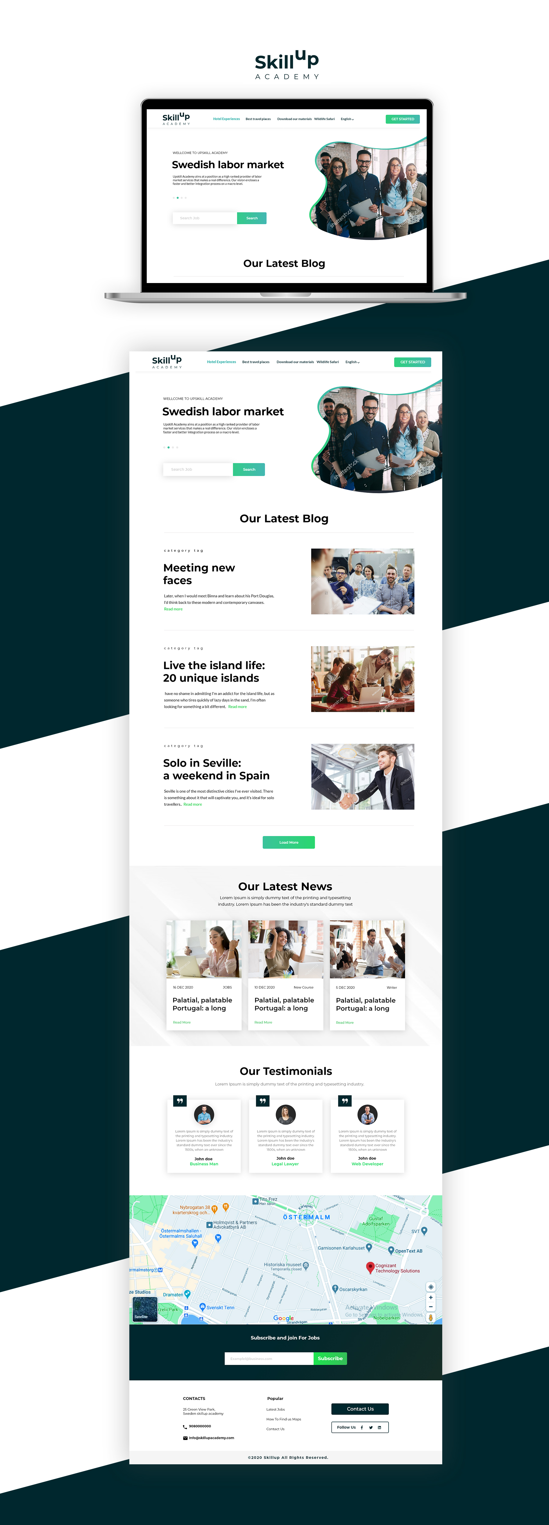 Web Design par Adeel Rahman pour Wollin & Partners AB | Design #25943197