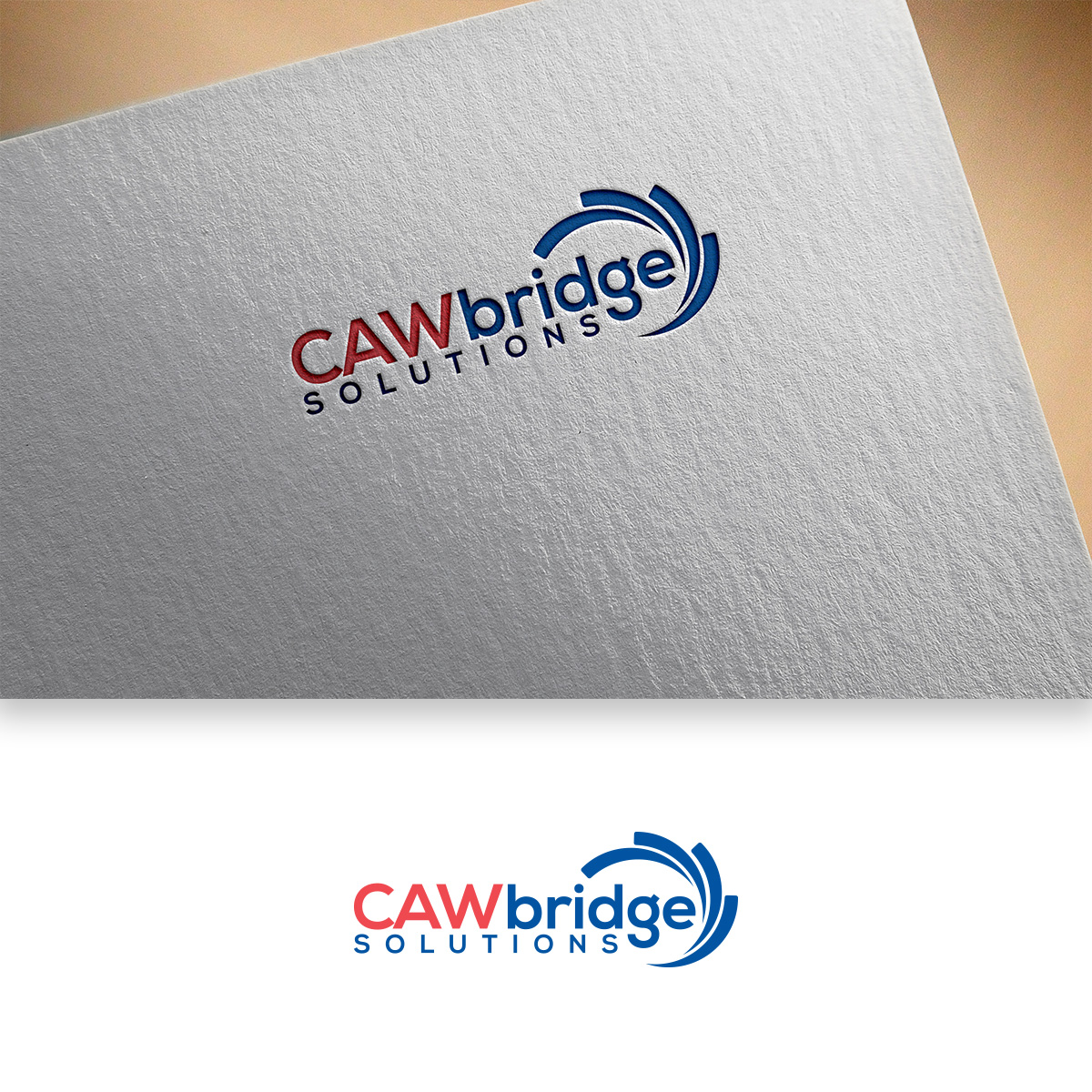 Diseño de Logo por DesignDUO para CAWbridge Solutions | Diseño #25942421