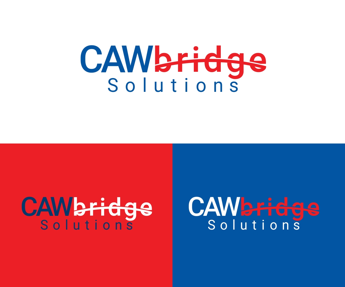 Logo Design by eyeondesign for CAWbridge Solutions | Design #25922575
