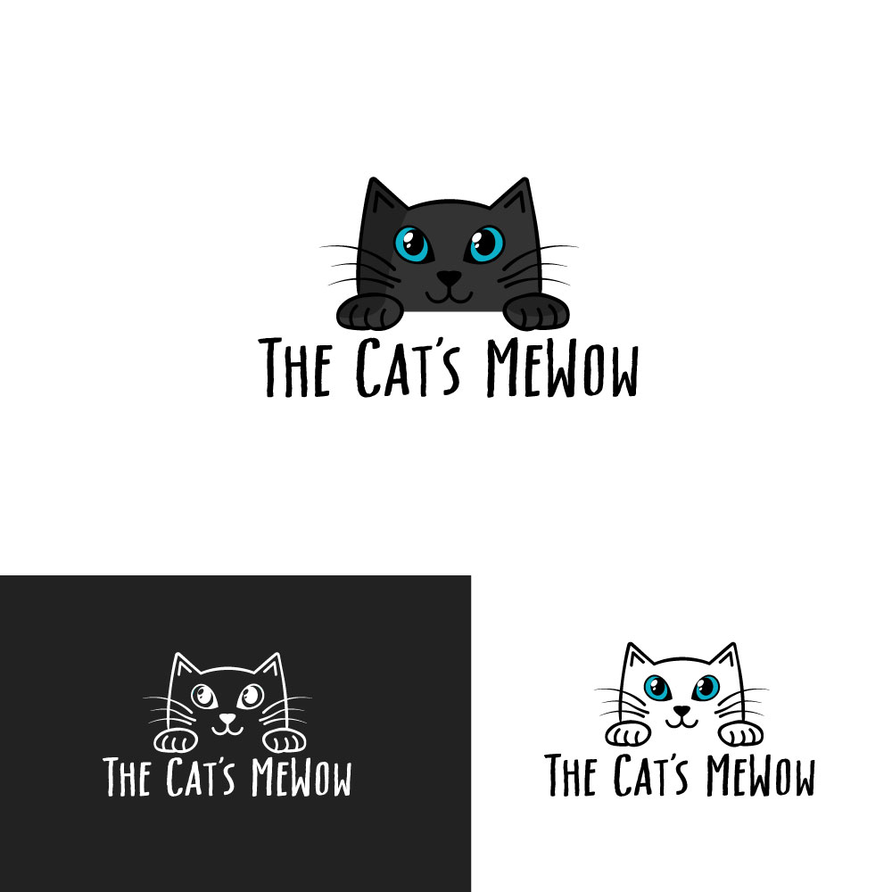 Logo Design by Cactus Designs for The Cat's MeWow | Design #25951527