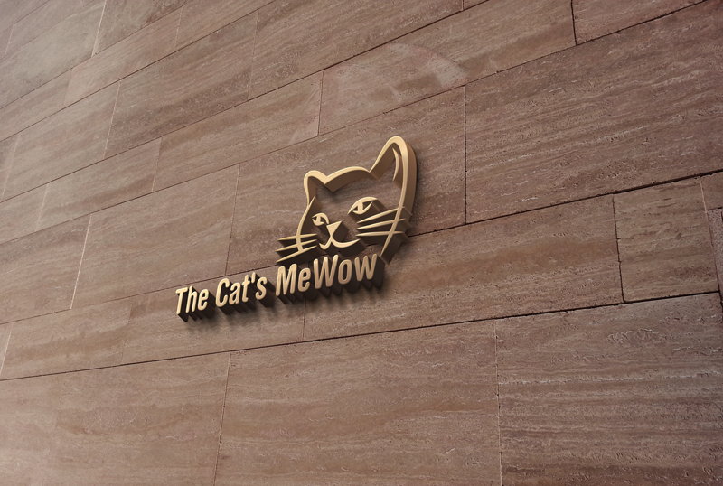 Logo Design by monmon for The Cat's MeWow | Design #25927469
