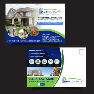 Property maintenance company needs an eye catching postcard design | Postkarten-Design von Designers Hub