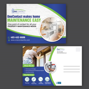 Property maintenance company needs an eye catching postcard design | Postcard Design by aspiremedia