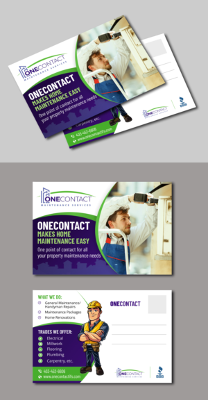 Property maintenance company needs an eye catching postcard design | Postcard Design by ecorokerz