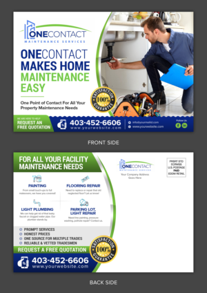 Property maintenance company needs an eye catching postcard design | Postkarten-Design von SAI DESIGNS
