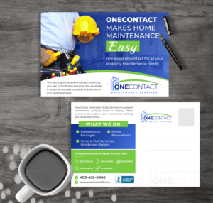 Property maintenance company needs an eye catching postcard design | Postcard Design by vcreatived