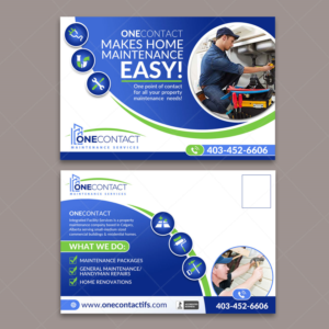 Property maintenance company needs an eye catching postcard design | Postcard Design by DA.
