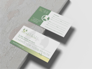 GP doctor business card to give to patients  existing logo or modification & clinic times | Business Card Design by Atvento Graphics