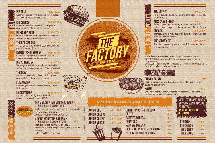 Menu Design by Michael Oyugi for Casablanca Invest. SA | Design #25961740