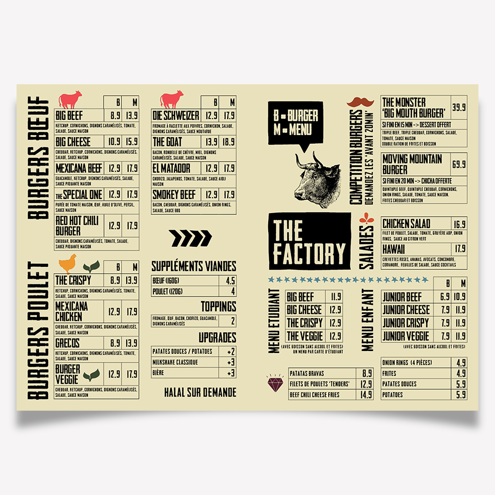 Diseño de Menú por Charala para Casablanca Invest. SA | Diseño #25957634