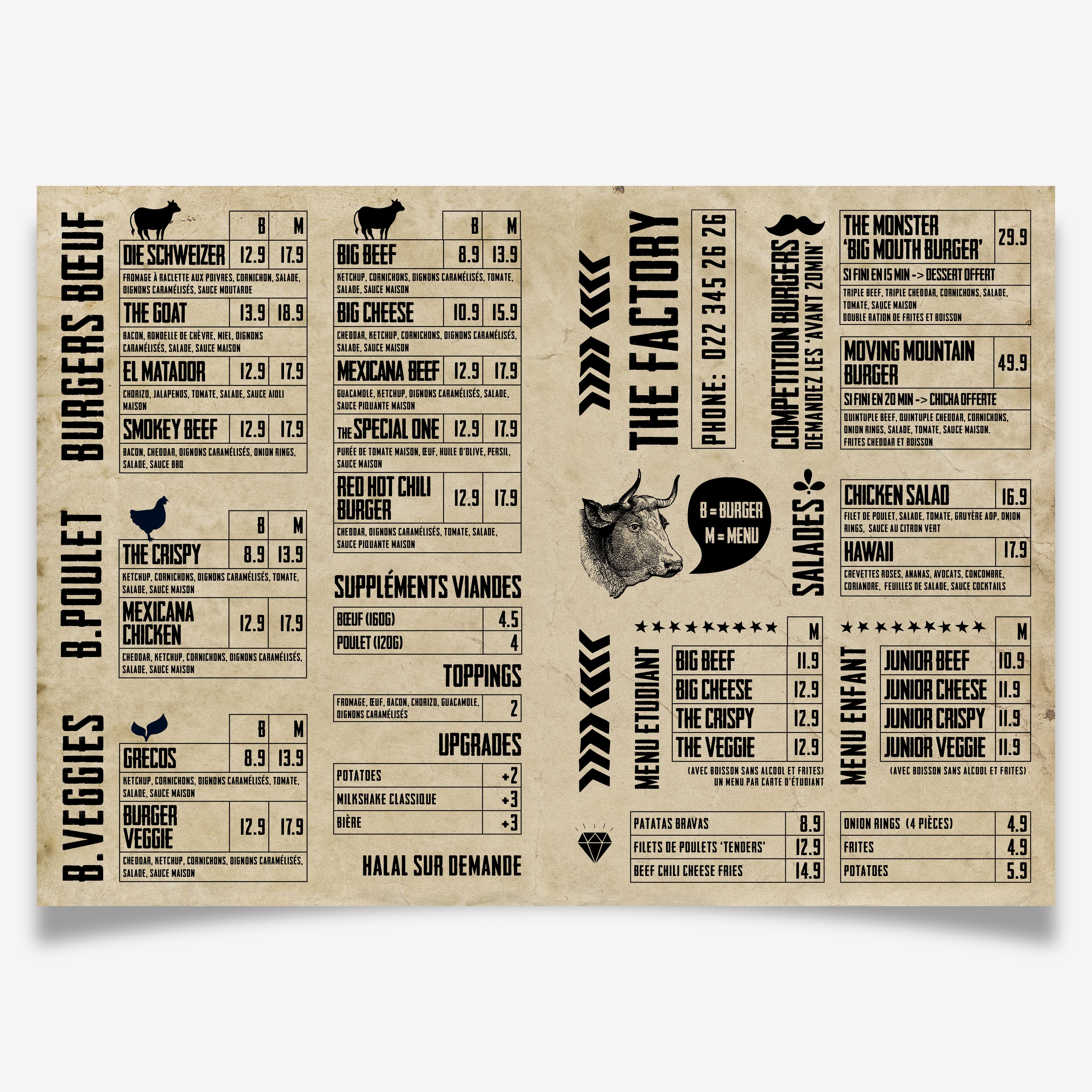 Diseño de Menú por Charala para Casablanca Invest. SA | Diseño #25968758