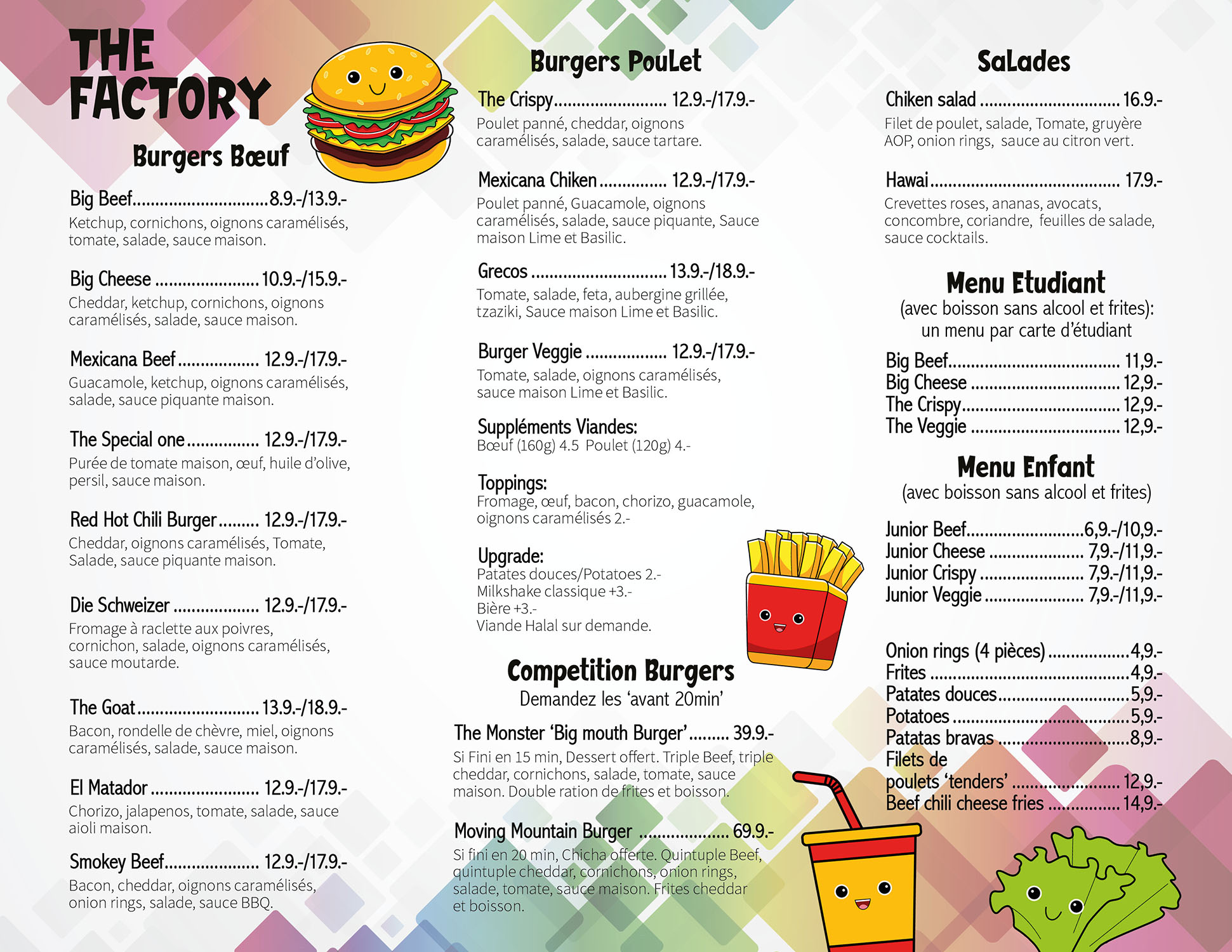 Menu Design by gras37R for Casablanca Invest. SA | Design #25934955