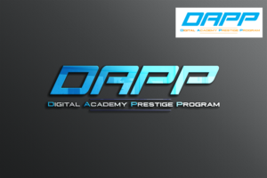 DAPP - Digital Academy Prestige Program (of course DAPP in big, and the four words in minor font with first letter quite visible) | Logo Design by Think1st