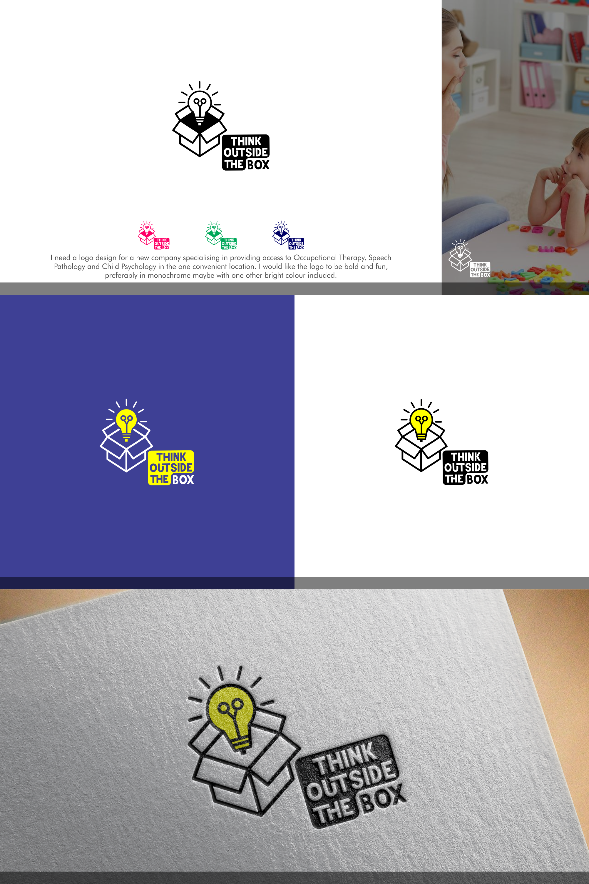 Logo Design by jalusani for Think Outside The Box | Design #25930740