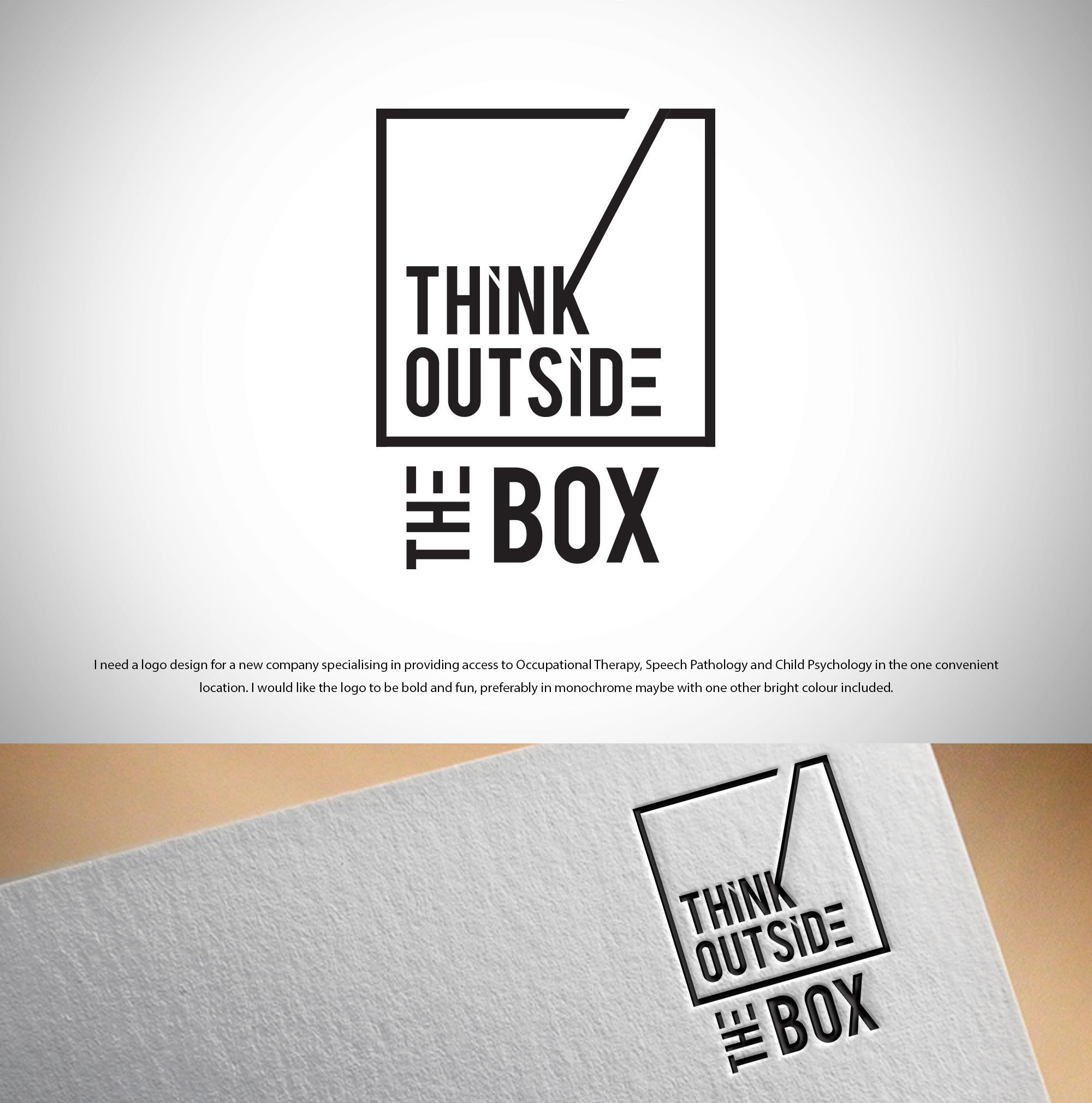 Logo Design by Blessing Angel for Think Outside The Box | Design #25934348