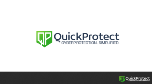 QuickProtect (1 word), optional tagline:  Cyberprotection.  Simplified. | Logo Design by jaime.sp