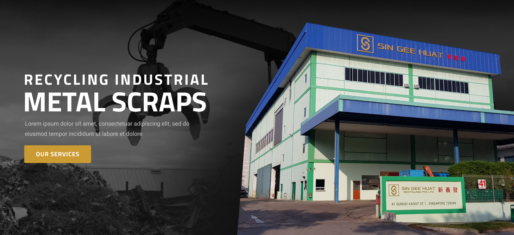 Banner Ad Design by Blue Sparrow for Sin Gee Huat Recycling | Design #25963567