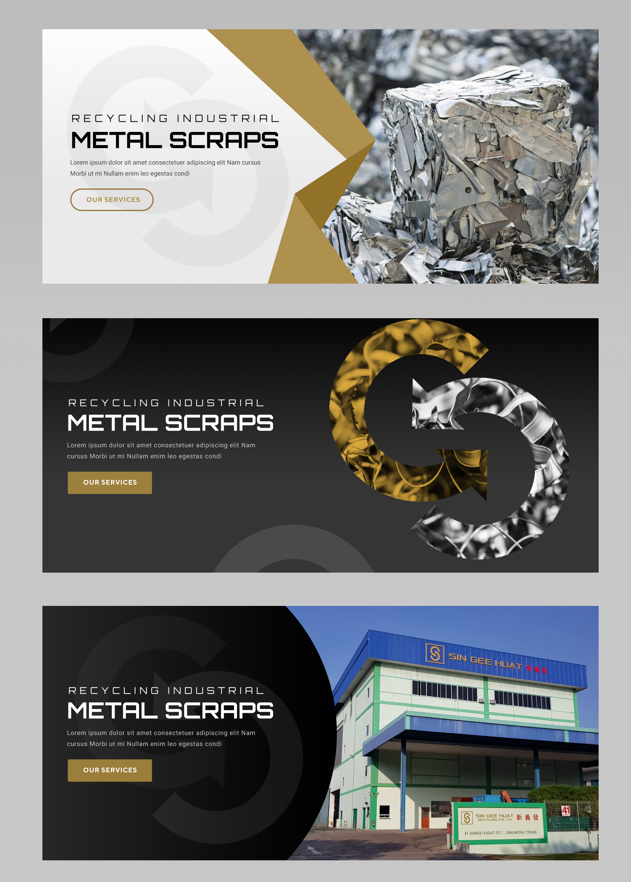 Banner Ad Design by Blue Sparrow for Sin Gee Huat Recycling | Design #25963695