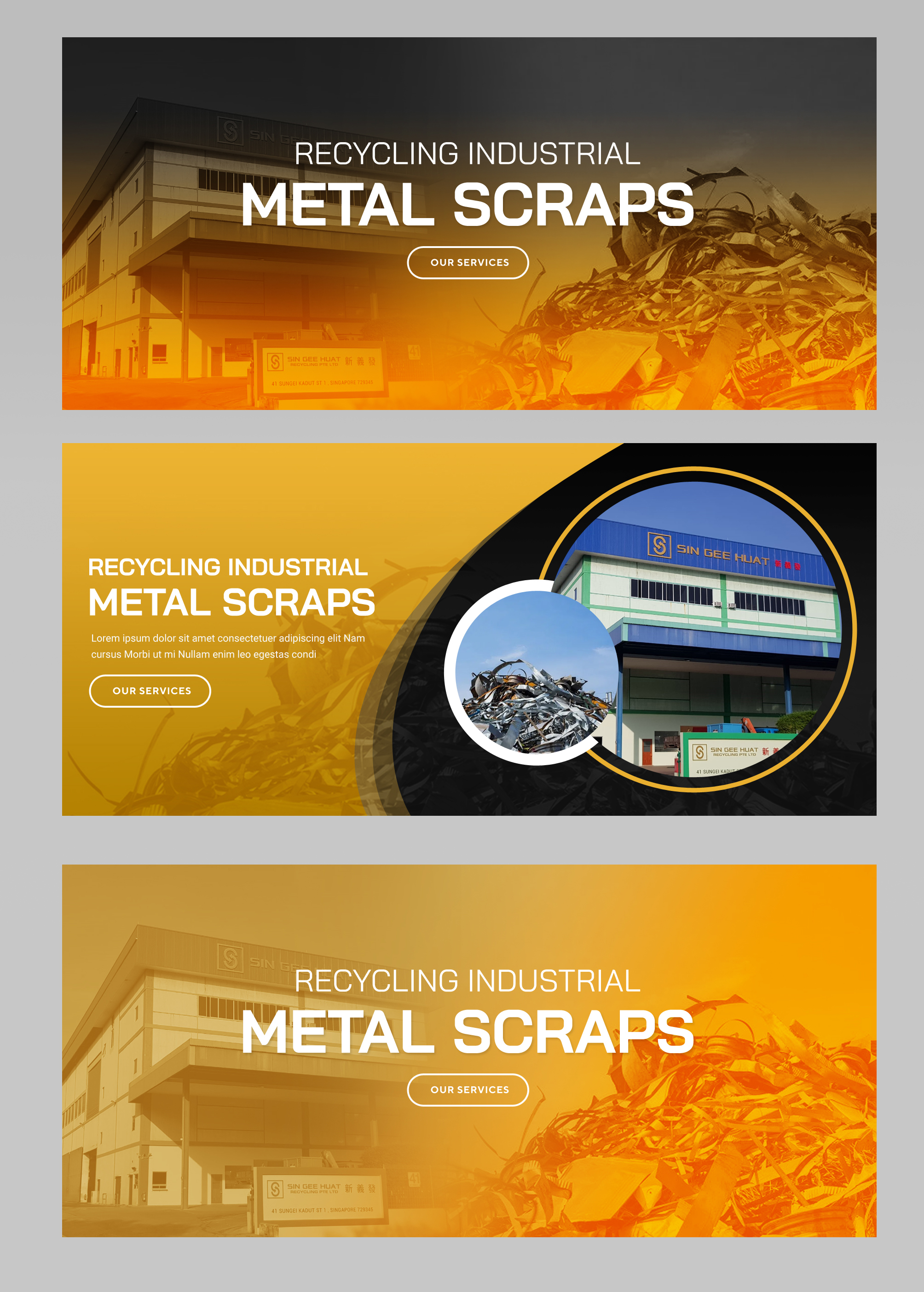 Banner Ad Design by Blue Sparrow for Sin Gee Huat Recycling | Design #25963733