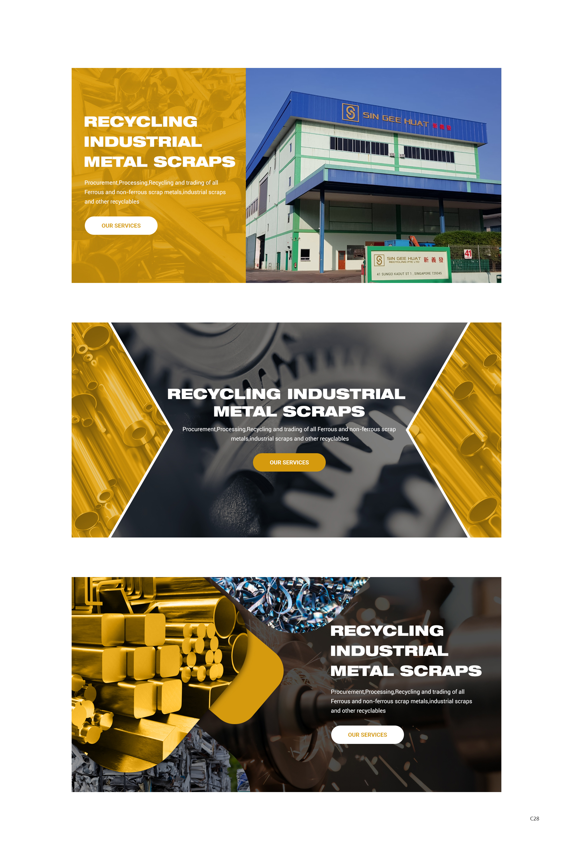 Banner Ad Design by pb for Sin Gee Huat Recycling | Design #25938344