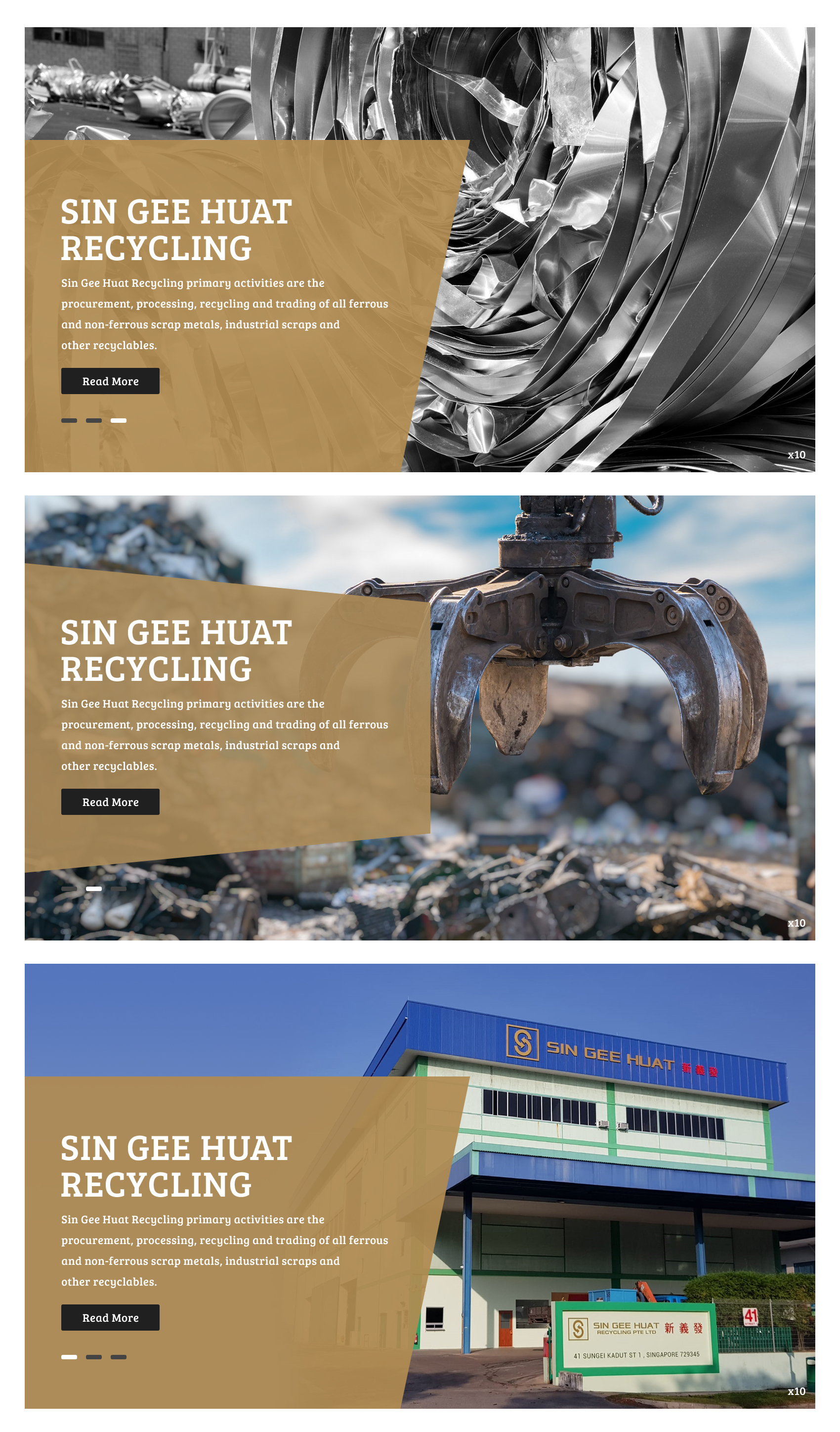 Banner Ad Design by pb for Sin Gee Huat Recycling | Design #25938345
