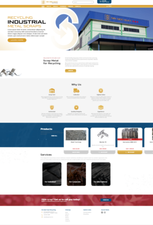 3 x Webpage Homepage Banner for New Scrap Metal Company website | Banner-Design von Titan Solbiz