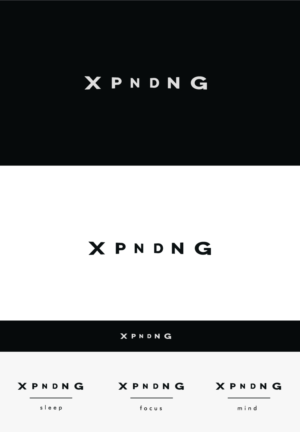 XPNDNG then add sleep. focus. mind. Ex. XPNDNG sleep. XPNDNG focus. XPNDNG mind. | Logo Design by Matrix Studio