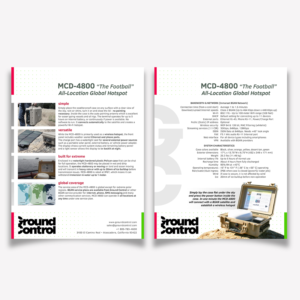 MCD-4800 Satellite Antenna Brochure | Diseño de Flyer por Charala