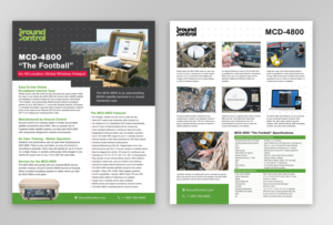 MCD-4800 Satellite Antenna Brochure | Diseño de Flyer por sun_design