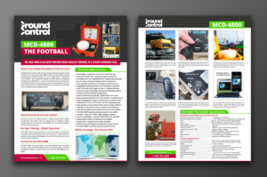 MCD-4800 Satellite Antenna Brochure | Diseño de Flyer por ecorokerz