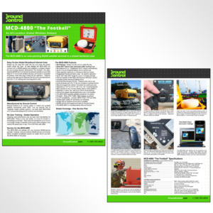 MCD-4800 Satellite Antenna Brochure | Diseño de Flyer por Abiyoso28