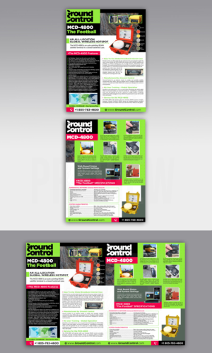 MCD-4800 Satellite Antenna Brochure | Diseño de Flyer por DA.