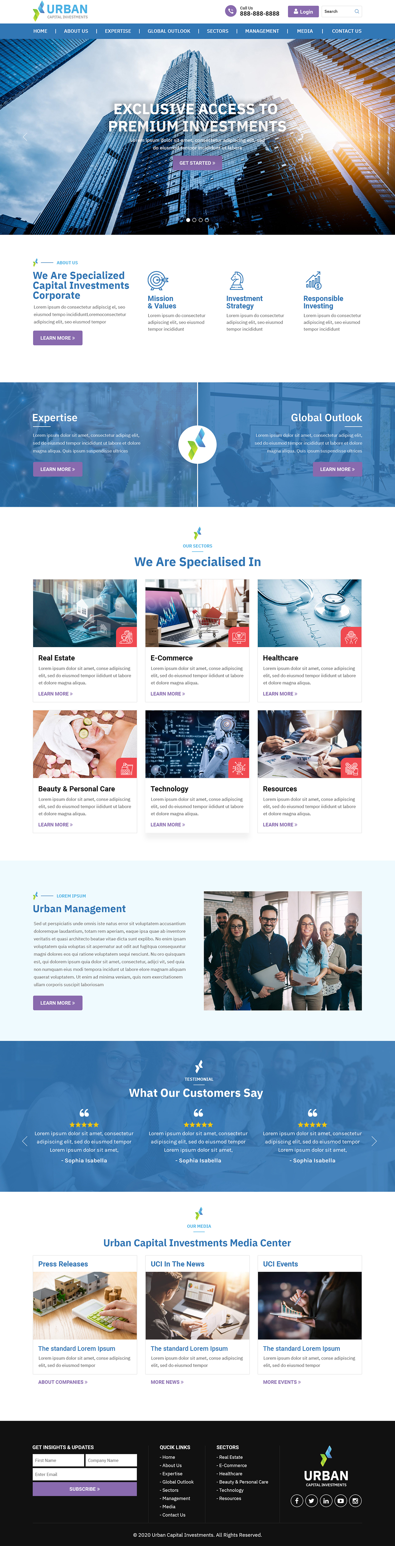 Web Design by Titan Eagle for Urban Capital Management | Design #25941362