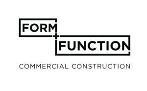 FORM + FUNCTION COMMERCIAL CONSTRUCTION | Logo Design by MT